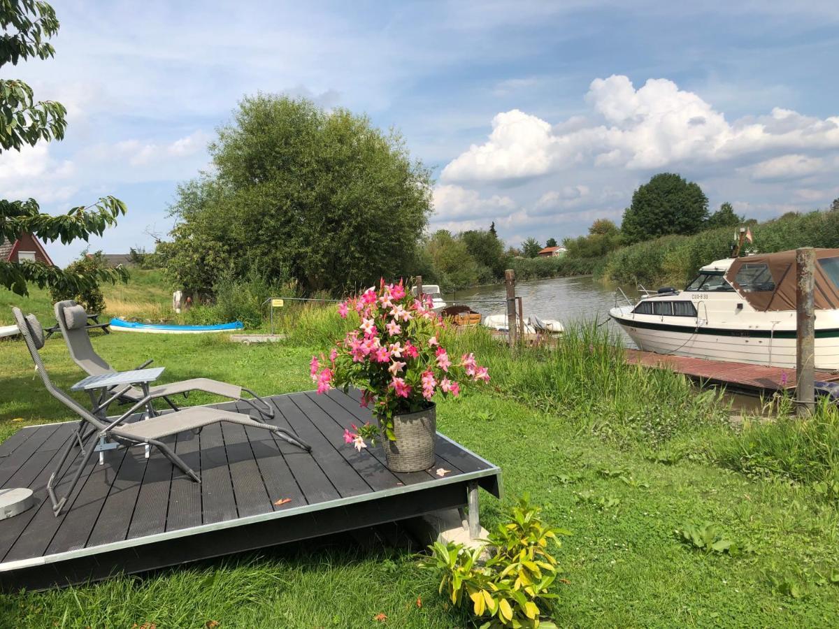 Fewo Blankenese Im Haus Luehegarten Grünendeich Esterno foto